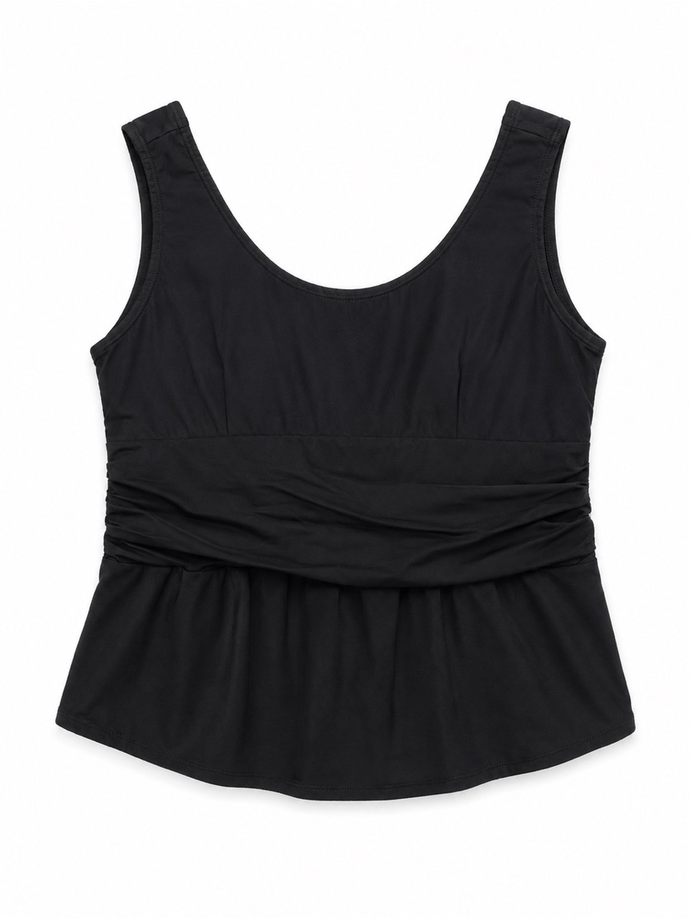 Maggie Walt Vintage Y2K Ruched Peplum Corset Top Black M - Picture 7 of 7